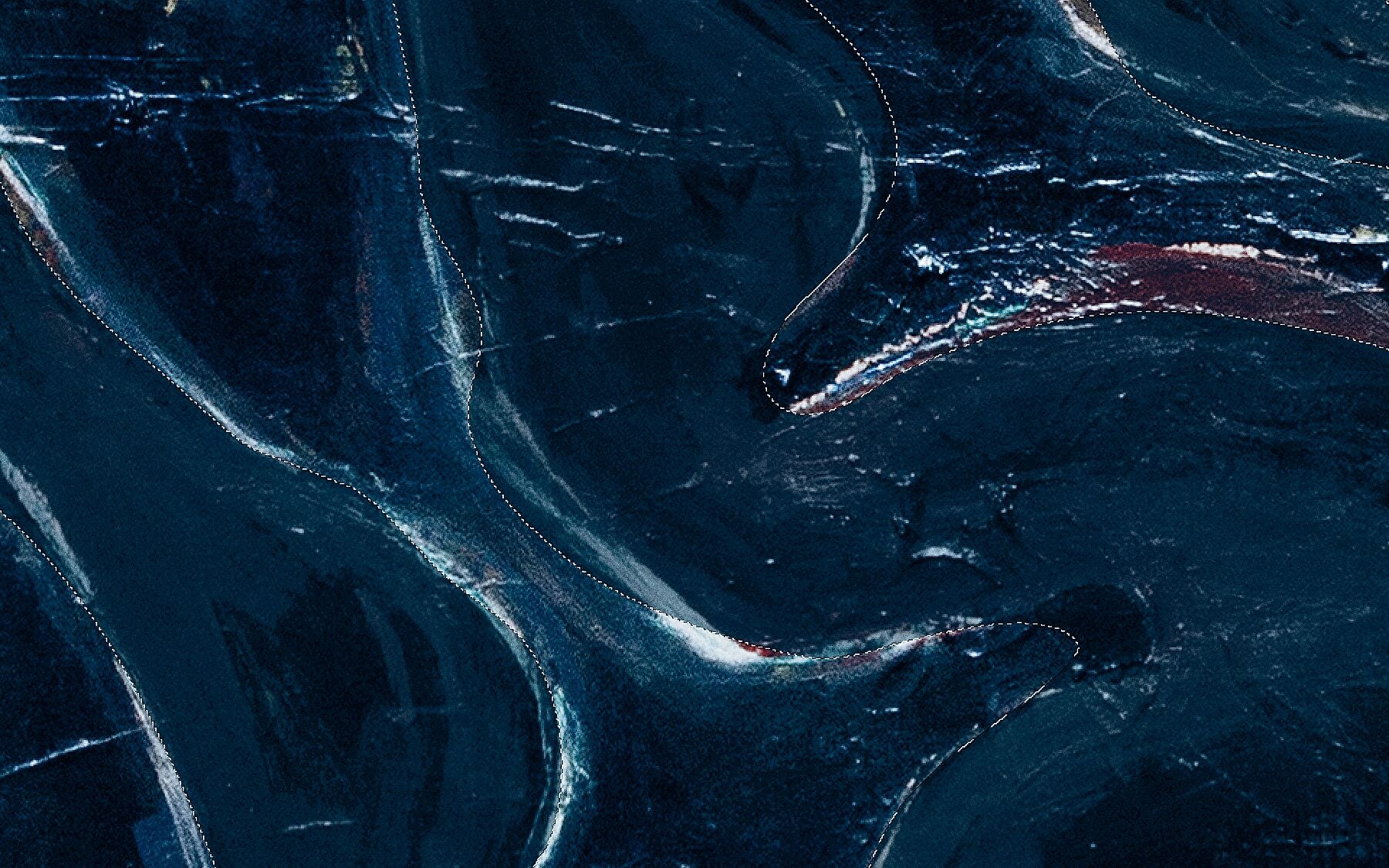 Dotted line 02- Blue - Limited edition 1-10 - Art print Fudji Flex - C-Type Fudji Flex