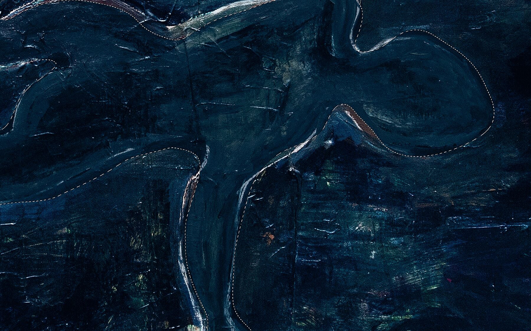 Dotted line 01- Blue - Limited edition 1-10 - Art print Fudji Flex - C-type Fudji Flex