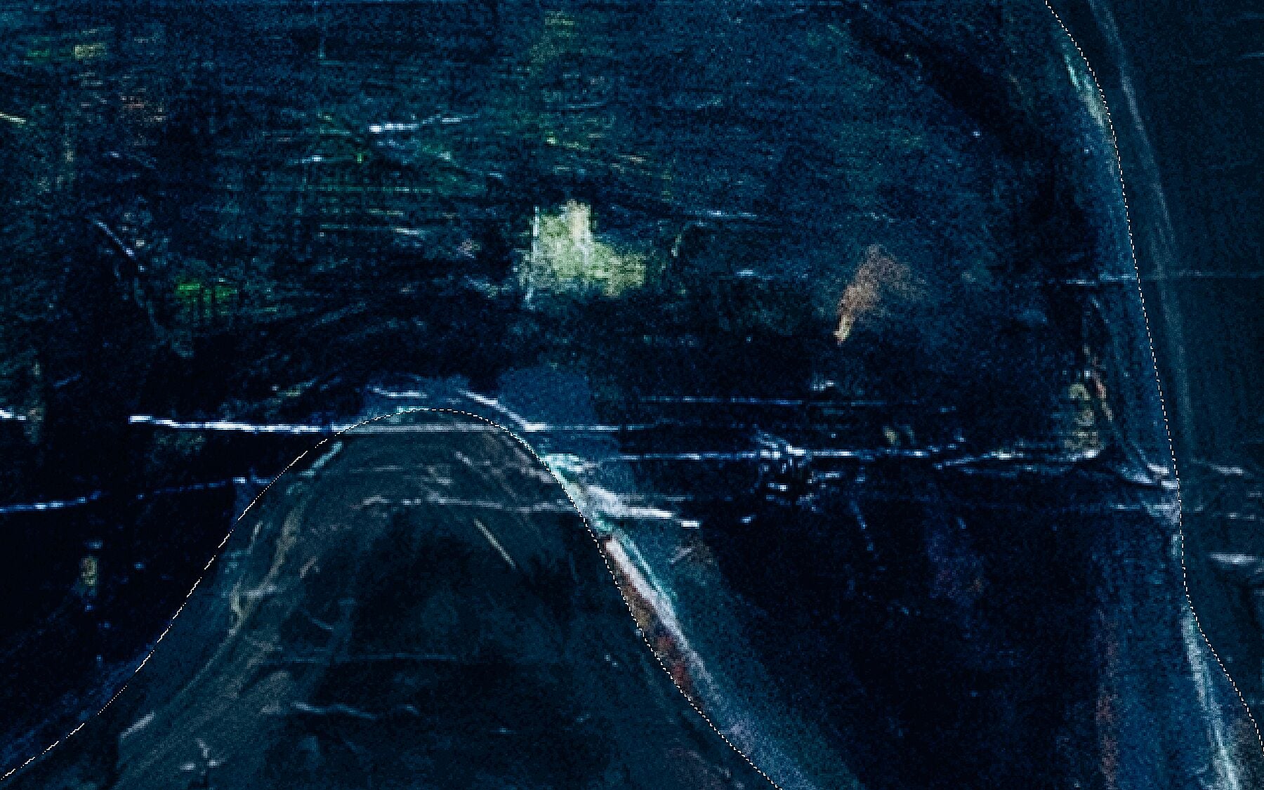 Dotted line 04 - Blue - Limited edition 1-10 - Art print Fudji Flex - C-type Fudji Flex