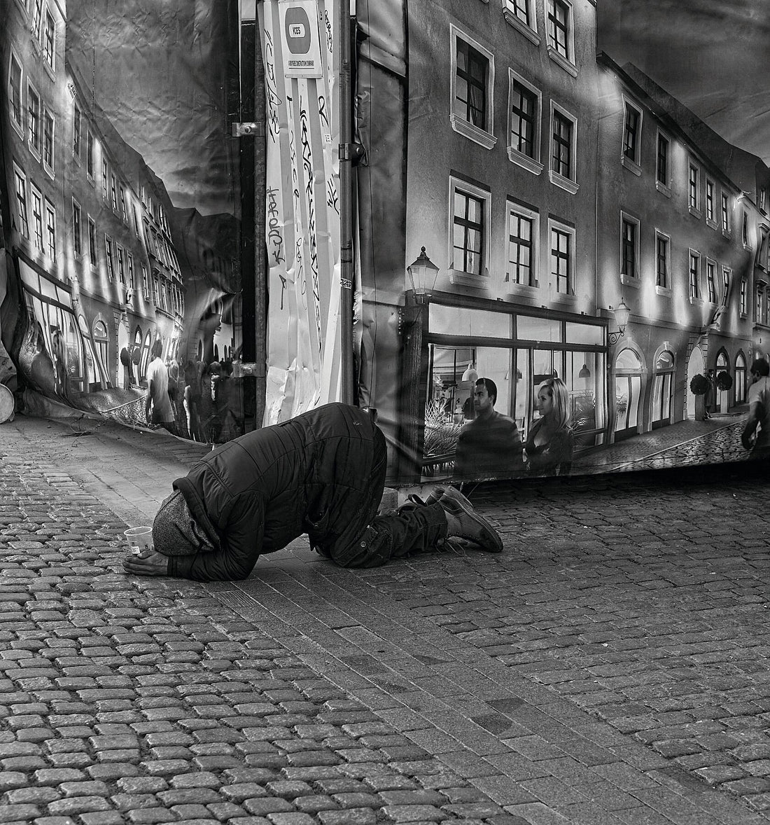 Permanence at Madame Tussaud - Prague - black and white - C-type Fudji Flex