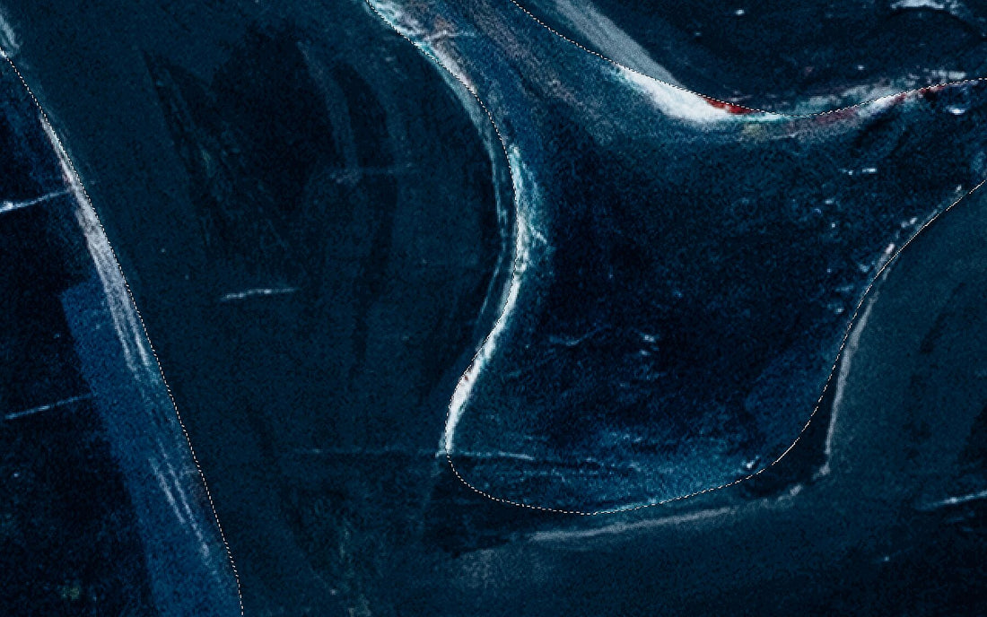 Gepunktete Linie 03 – Blau – limitierte Auflage 1–10 – Kunstdruck Fudji Flex – C-Typ Fudji Flex
