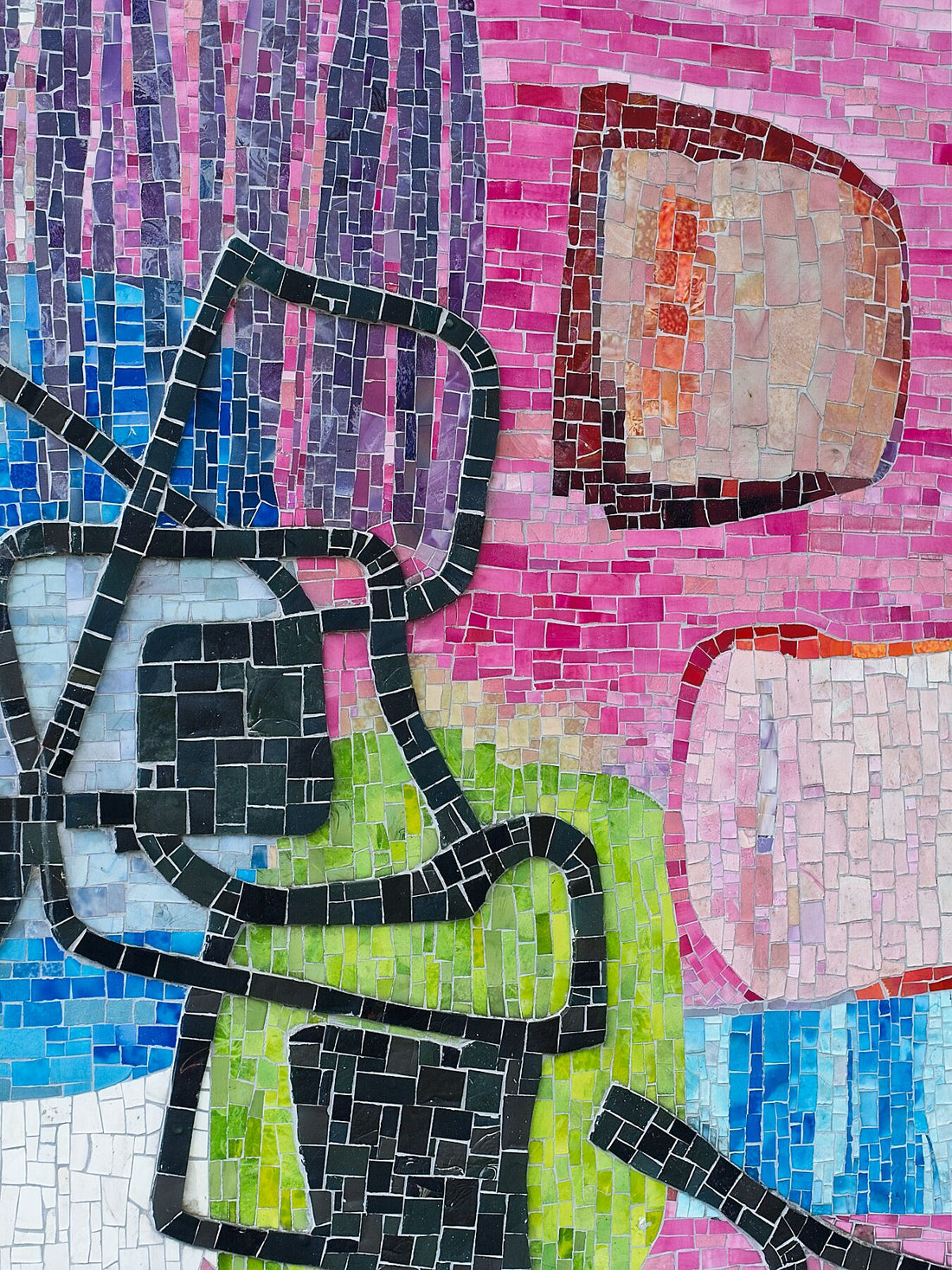 Glasmosaik Detail 1 – Fritz Winter 1958 – Hansaplatz Berlin – Farbdruck Glanz – Limitierte Auflage 1–30 – C-Typ Fudji Glanz