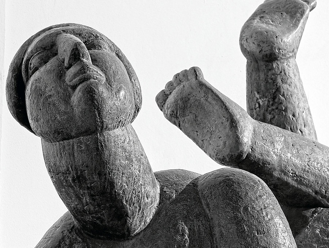 Frau in der Sonne. Detail - Eva Kmentova (1928-1980) Prag - sw - C-Typ Fudji Matt