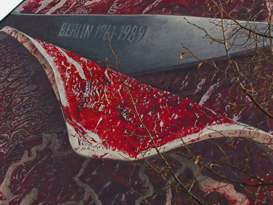 Berlin 1961-1989 Mural by Marcus Haas (2016) - 2 unique prints - Full color C-type Kodak Metallic