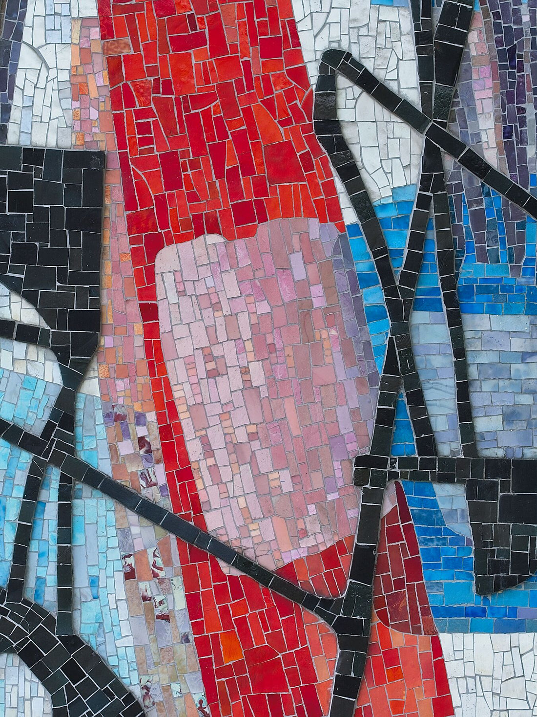 Glasmosaik Detail 2 – Fritz Winter 1958 – Hansaplatz Berlin – Farbdruck Glanz – Limitierte Auflage 1–30 – C-Typ Fudji Glanz