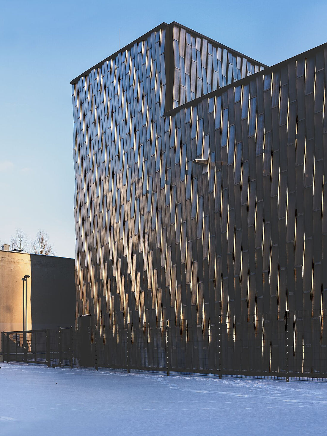 Snow and gloden facade - Berlin - Print Matt Photorag - Giclee Hanhmemuhle Photorag
