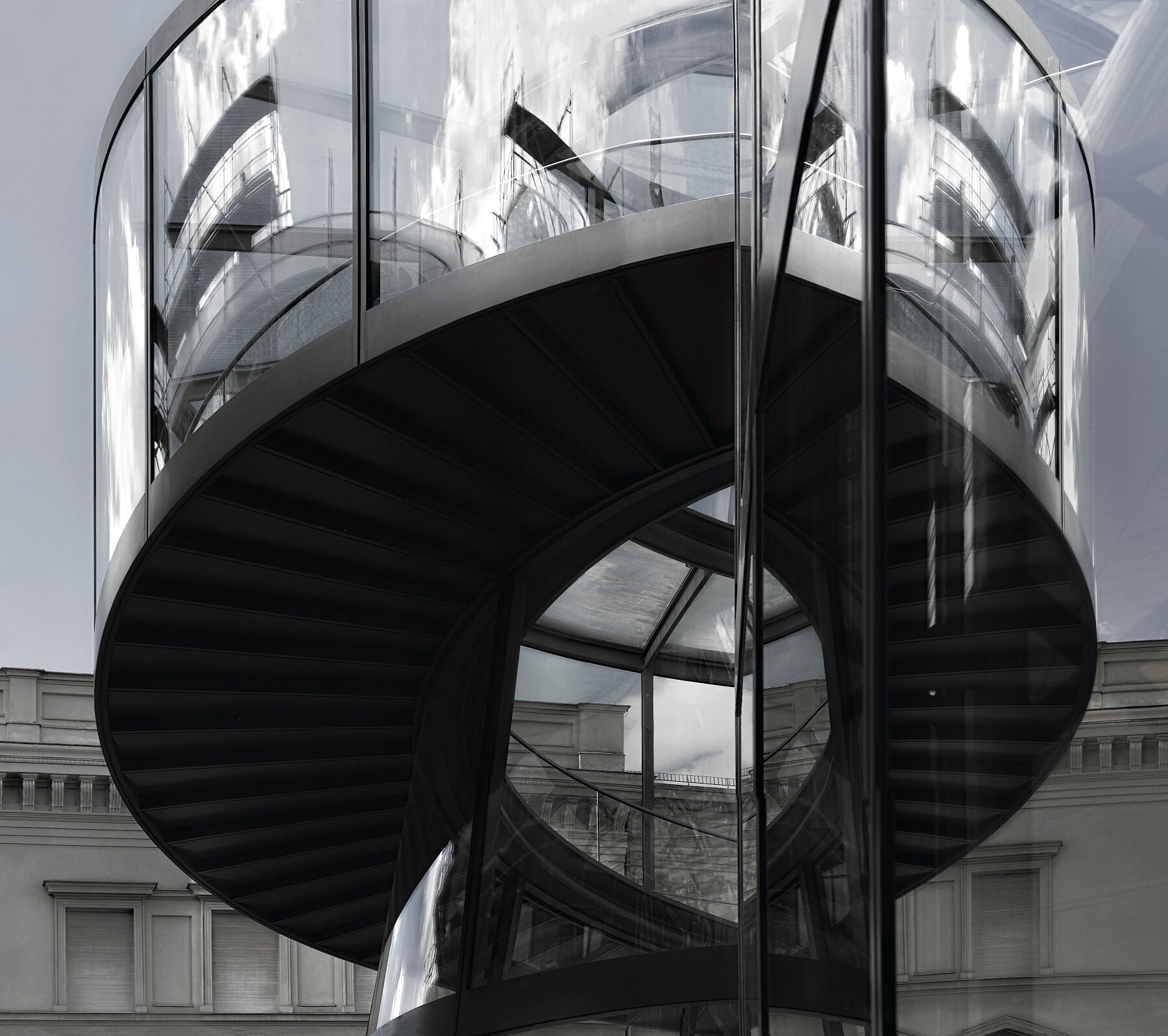 Deutsche Historische Museum, Berlin – I. M. Pei architect (1917 –2019) Light stairs – (color) C-type Fudji Gloss