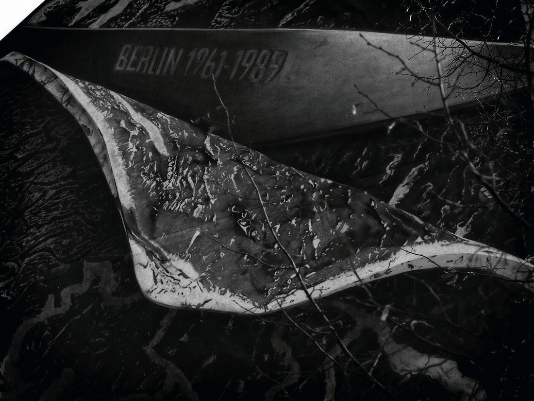 Berlin 1961-1989 Mural by Marcus Haas (2016) - black and white - 2 unique prints - C-type Fudji Matt