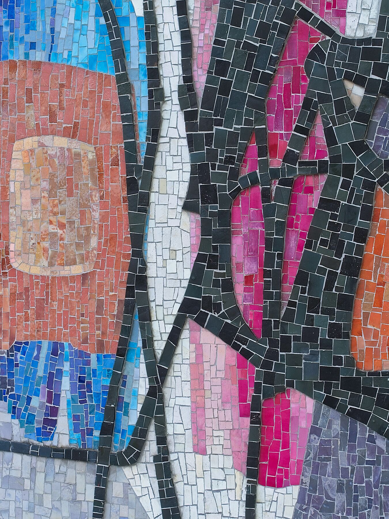 Glass mosaic detail 3- Fritz Winter 1958 - Hansaplatz Berlin - Color print Flex - Limited edition 1-30 - C-type Fudji Flex